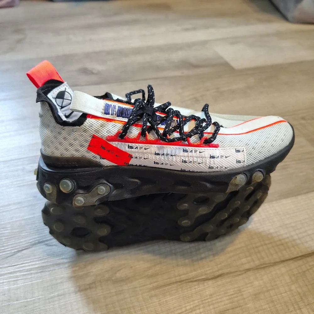 Nike React ISPA Ghost Aqua Total Crimson CT2692-400 Mens 4.5 Womens 6